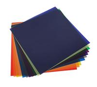 Keenso Filtro de Gel de Corrección de Color Profesional para Luz LED Estroboscópica, Película de Filtro de Color Altamente Translúcida para Efectos Sorprendentes, 11 Piezas Cuadradas de 11,8 X,8