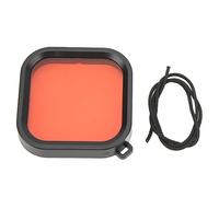 Keenso Filtros de Buceo para Cámara Corrección de Color Efectiva Fotos HD para 10 11 Escenas Submarinas Negras Material ABS Duradero (Rojo)