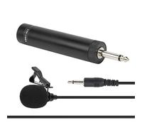 Keenso Flap de Micrófono Profesional Lavalier para Saxofón, Micrófono con Cable de 10 M, Tapa de Espuma para Reducción del Viento, Instrumentos Musicales Accesorios (Longitud de línea de 10 Metros)