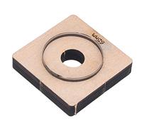 Keenso Forma de Corte Redonda con un Diámetro de 65 Mm con Tabla de Madera de Abedul - Punch Fuera del Acero de Aleación de Aleación de la de Dureza para Cuero y Varios Materiales utilizados: