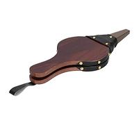 Keenso Fuelle Manual de Madera para Chimenea, Soplador de Aire de Piel Sintética Resistente Al Calor, Soplador de Fuego Rústico para Picnic y Herramienta para Colgar Chimenea