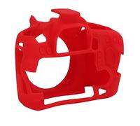 Keenso Funda de Silicona para Cámara, Funda Protectora Resistente para Cámara 70D, Protección contra el Polvo y los Arañazos, Reemplazo de Batería Conveniente (Rojo)