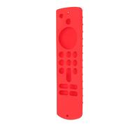 Keenso Funda de Silicona para Control Remoto Fire TV Stick, Lavable, a Prueba de Golpes, Funda Protectora con Correa para el Cuello, Mano de Obra Exquisita, Azul (Conjunto Rojo)