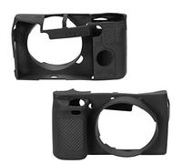 Keenso Funda de Silicona Suave para Cámara, Funda Duradera con Correa, Fácil Acceso para Cámaras A6000, Aventuras Al Aire Libre (Black)