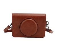 Keenso Funda Duradera de Piel Sintética para Transporte de Cámara con Correa Ajustable para el Hombro, Ajuste C210R Mini Take/Attempt Retro, Gran Compañero para Entusiastas de la
