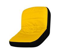 Keenso Funda para Asiento de Cortacésped, Tela Oxford Impermeable con Puntos de Silicona Antideslizantes y 3 Bolsillos de Almacenamiento, para Asientos de Tractor con Respaldo de 12,4 a (YELLOW)