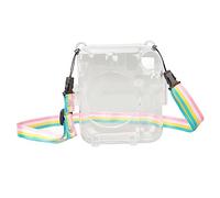 Keenso Funda Transparente para Cámara Instantánea, Carcasa Dura de PC para Mini12 con Correa de Hombro Desmontable para Disparar Cómodamente Al Aire Libre