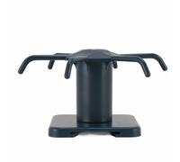 Keenso Gancho Giratorio para Utensilios de Cocina, Organizador de Almacenamiento Adhesivo Fuerte para el Hogar, Accesorios de Cocina Debajo del Gabinete ABS (BLUE)