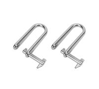 Keenso Grilletes de Anillo en D, Grillete en D de Acero Inoxidable 316 de Grado Marino de 8 Mm de Largo para Barcos, Vehículos Recreativos, Remolques, Camiones, Aplicaciones Marinas