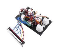 Keenso Grupo de Indicadores Digitales 5 en 1, Panel de Pantalla LCD de 52 Mm y 85 Mm con Función de Alarma para RPM del Motor Nivel de Presión de Aceite Temperatura del Agua Voltaje,