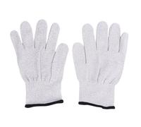 Keenso Guantes Antiestáticos, Guantes de Computadora Unisex Transpirables 280D de Fibra de Plata de Nailon para Manipulación de Placas de Circuito de Ensamblaje Electrónico
