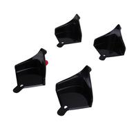 Keenso Guía de Manguera para Automóvil, Rodillo Deslizante de Manguera de Neumático de Plástico ABS para Evitar Que Se Atasque Debajo de Las Ruedas, con Tira Texturizada para Detalles (Black)