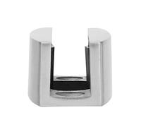 Keenso Guía de Piso de Acero Inoxidable Cepillado para Puertas Corredizas de Vidrio sin Marco, Resistente a la Temperatura y la Abrasión, Ajustable para Vidrio de 8-14 Mm de Espesor, Ideal para