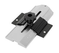 Keenso Guía de Sierra de Mesa con Plantilla de Corte Fino, Corte Preciso de Acero Inoxidable, Guía de Fino, Mesa Enrutadora de Sierra de Banda para Entusiastas del Bricolaje (SILVER)