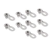 Keenso Hebilla de Conector de Cadena de Bicicleta, Conector de Cadena de Enlace Rápido de Acero, 5 Pares para un Desmontaje Sencillo, Fácil Instalación, Ajuste Preciso para Reparación de Bicicletas