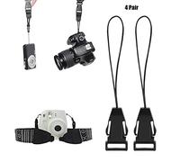 Keenso Hebilla de Liberación Rápida para Cámara, Paquete de 8, Hebilla Sólida Resistente Al Desgaste para Correa de Hombro para Conectores de Ojales Pequeños, Color Negro