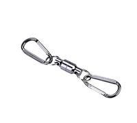 Keenso Hebilla Magnética de Pesca Clip de Liberación de Red Magnética de Acero Inoxidable Soporte de Carga de 3,5 Kg Hebilla Simple o Doble para Red de Pesca con Mosca Paquete de Chaleco Cordón