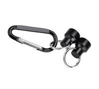 Keenso Hebilla Magnética de Pesca Clip de Liberación de Red Magnética de Acero Inoxidable Soporte de Carga de 3,5 Kg Hebilla Simple o Doble para Red de Pesca con Mosca Paquete de Chaleco Cordón