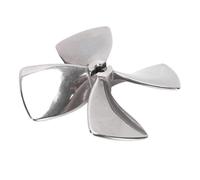 Keenso Hélice de Barco RC 316 de Acero Inoxidable 4 Cuchillas Mejoradas para Modelo de Barco de Pesca, Hélice Mecanizada CNC de Alto Rendimiento de 80 Mm con Orificio de 6 Mm para Compatibilidad con