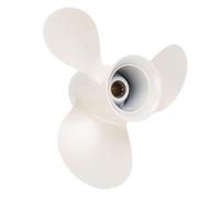 Keenso Hélice, Hélice de Motor Fueraborda de Hélice Marina para Barco 9 7/8 X 10 1/2 3 Cuchillas Reemplazo de Aleación de Aluminio para F25