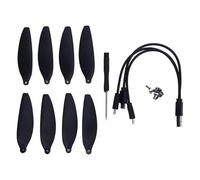 Keenso Hélice, Palas de Hélice para Drones de 7,1 Cm con Destornillador y Tornillos de bajo Ruido para Reemplazo de Mini Series para Mini Drones E88 E58