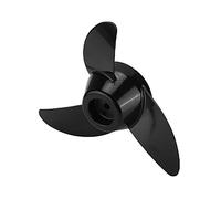 Keenso Hélice para Barco, Repuesto de Hélice de Plástico de 3 Palas para Motores Fueraborda de 12 V y 24 V, Se Adapta a 50 LB a 88 LB, Ideal para Rendimiento en Aguas Poco Profundas