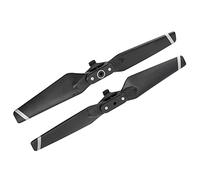 Keenso Hélice para Spark Drone Hélice Plegable de Plástico de Liberación Rápida 4730F 2 Piezas de Cuchillas de Repuesto Livianas para Spark Drone Reemplazo y Uso en Viajes (Borde Plateado Negro)