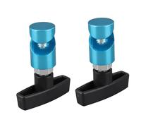 Keenso Herramienta de Fijación, 2 Piezas, Barra de Soporte para capó de Coche, Herramienta de Fijación, Barra de Elevación Multiusos, Dispositivo Antipinzamiento para Sedanes y SUV. (Blue)