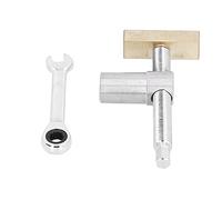 Keenso Herramienta de Fijación de Banco de Trabajo Duradera de Acero Inoxidable para Mesa de Carpintería con Apertura de 20mm