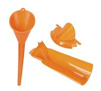 Keenso Herramienta de Llenado de Aceite, Kit de Embudo de Filtro de Aceite de Goteo de Motocicleta Conjunto de Accesorio Práctico (ORANGE)