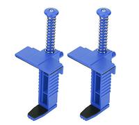 Keenso Herramienta de Medición de Nivelación de Cajón de Alambre con Revestimiento de Ladrillo, 2 uds., con Almohadilla Antideslizante, Accesorio de Ingeniería Simple y Práctico para Albañiles, (BLUE)