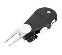 Keenso Herramienta de reparación de Divot de golf, multifunción de plástico, herramienta de reparación de Divot con marcador de bola de tenedor de afinación, contador de golpes y clip para cinturón