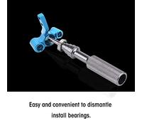 Keenso Herramienta de Rodamiento RC Herramienta de Extracción de Rodamientos de Aleación de Aluminio de 2 Mm a 18 Mm 9 Tamaños para Instalación y Extracción RC Car Truck Boat Helicóptero Mantenimiento