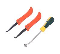 Keenso Herramienta Ergonómica para Quitar Lechada Sierra y Raspador Duraderos para Limpieza de Calafateo 2 Sierras para Lechada 8 Cuchillas de Repuesto