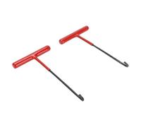 Keenso Herramienta Extractora de Resorte, 2 Piezas con Mango en T, Herramienta de Extracción de Resorte con Revestimiento de Goma para Espacios Reducidos para (de reparación de