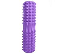 Keenso Hollow Yoga Columna de espuma Rodillo de relajación muscular Masaje Fitness Fascia Barra Stick para el hogar, gimnasio, pilates, yoga (púrpura)