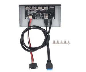 Keenso Hub de panel frontal de múltiples puertos para una transmisión de datos eficiente y conexión conveniente para 8 10 2003 para OS X para LINUX, USB 3.2 GEN1 X 5