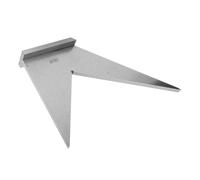 Keenso Inglete Cuadrado Multiángulo 30 45 90 120 Grados Herramienta de Ingeniería Profesional para Medición Precisa de ángulos en Construcción 110x59mm