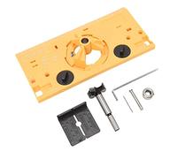 Keenso Instrucciones de Perforación de Bisagra JIG - Haga una Abrazadera Precisa de Perforación de Orificio de Bisagra de 35 Mm con Cortador y 1/16 Pulgadas de Broca Adecuada para el Procesamiento