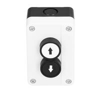 Keenso Interruptor Arriba Abajo, Botón Pulsador SGKJ-2N con Carcasa de ABS, Diseño a Prueba de Lluvia IP32 para Puerta Enrollable de Cabrestante, Elevador Trasero de Camión, Control Industrial de