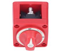 Keenso Interruptor de Batería 300A, Circuito Dual 4 Cables Protección de Encendido IP66 Impermeable con Perilla Extraíble para Yates, Vehículos Recreativos, Aplicaciones Marinas