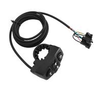 Keenso Interruptor de Bicicleta Eléctrica, ABS 3 en 1 Interruptor de Control de Bicicleta con Control de Señal de Giro de Bocina de Faro, de Manillar Multifunción para Eléctrica y Motocicleta