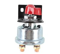 Keenso Interruptor de Desconexión de Batería, 12 V A 48 V 200 A, Interruptor de Corte de Energía de Batería de Alta Corriente con Soporte de Montaje de Poste Lateral Resistente, para (rojo)