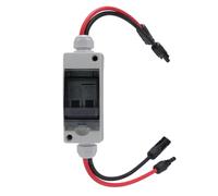 Keenso Interruptor de Desconexión de Panel Solar 30A, Disyuntor en Miniatura para Exteriores Impermeable para Uso Doméstico IP65
