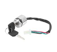 Keenso Interruptor de Encendido con Llave, Juego de Cerradura de Encendido de Bicicleta Eléctrica para Motocicleta con 2 Llaves de Repuesto Universal para ATV Mini Moto Bike