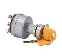 Keenso Interruptor de Encendido de 6 Pines con 2 Botones, Interruptor de Arranque de Encendido de Aleación de Aluminio de Carga Larga para DH200, Cobre de Arranque Rápido, Parte de Repuesto