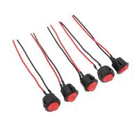 Keenso Interruptor de Faro, Control de Manillar Duradero de Plástico con Funcionalidad de Doble Flash para Bicicletas Eléctricas, Vehículos Todo Terreno y Motocicletas de 12 V