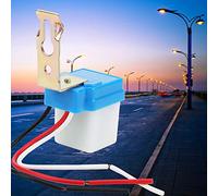 Keenso Interruptor de luz de camino 24 V con sensor de control de luz y durabilidad, 2 piezas para jardines y fábricas