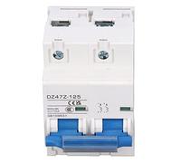 Keenso Interruptor de Rendimiento Miniatural de DC Eficiente 2p 10 Ka Hochstrom -Solación de Aire Switch para la Cuadrícula del de Energía Fotovoltaica, Material ABS Duradero (D100)