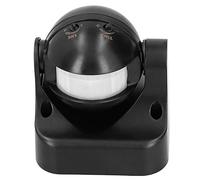 Keenso Interruptor de Sensor de Movimiento PIR, Plástico, Encendido y Apagado Automático, Distancia de Detección de 12 M, para Pasillos, Baños, Almacenes